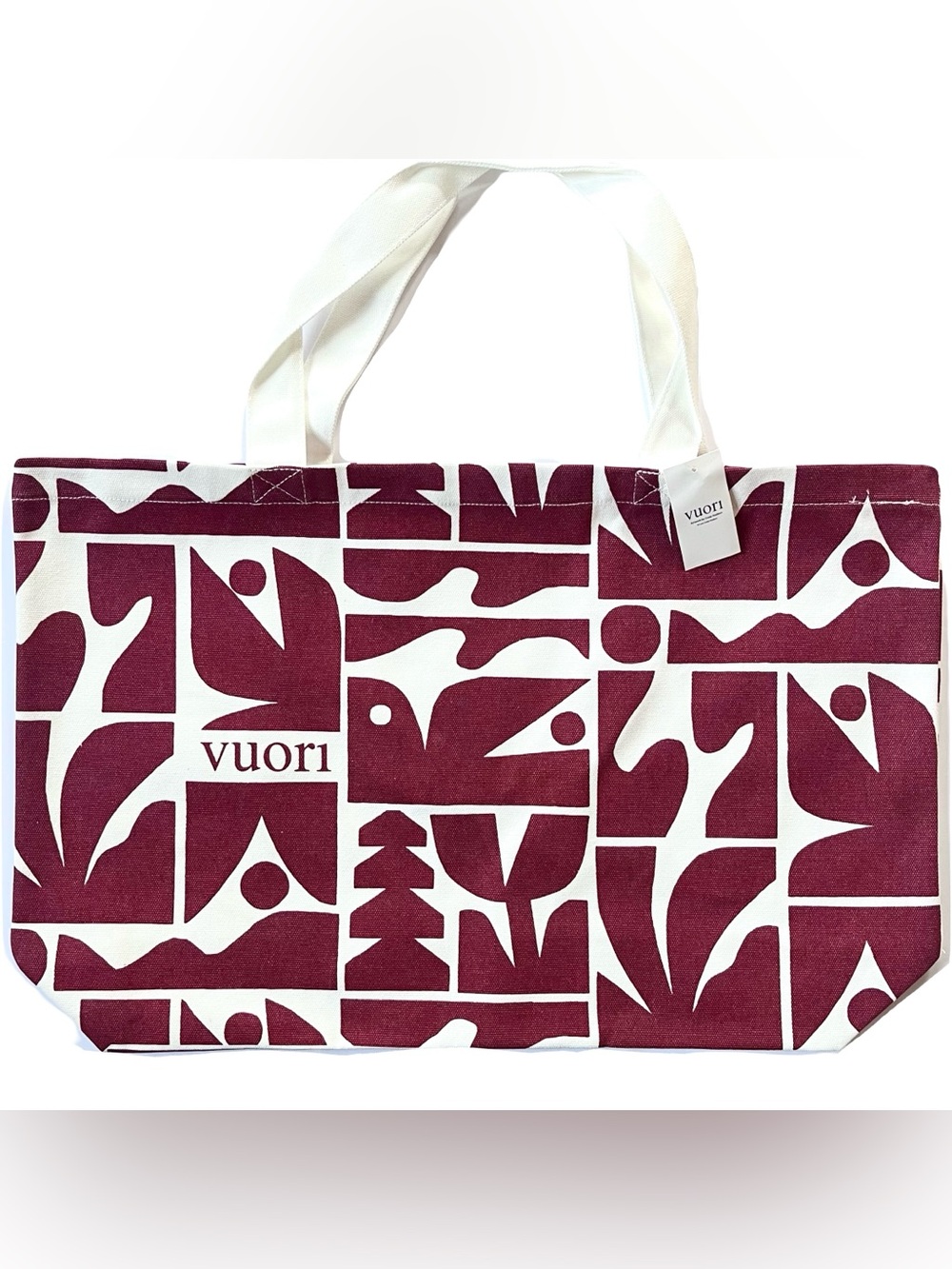 NWT New Vuori Oversized Limited Edition Holiday Tote Shoulder Bag in Strawberry